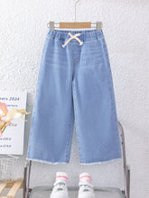 Little Girls' Washed Casual Fashionable Jeans